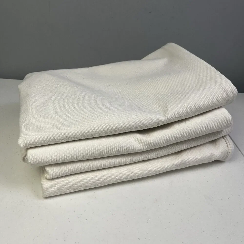 Ikea HARLANDA Pillow Covers Set of 4 Slipcover for Loveseat Sofa INSEROS WHITE